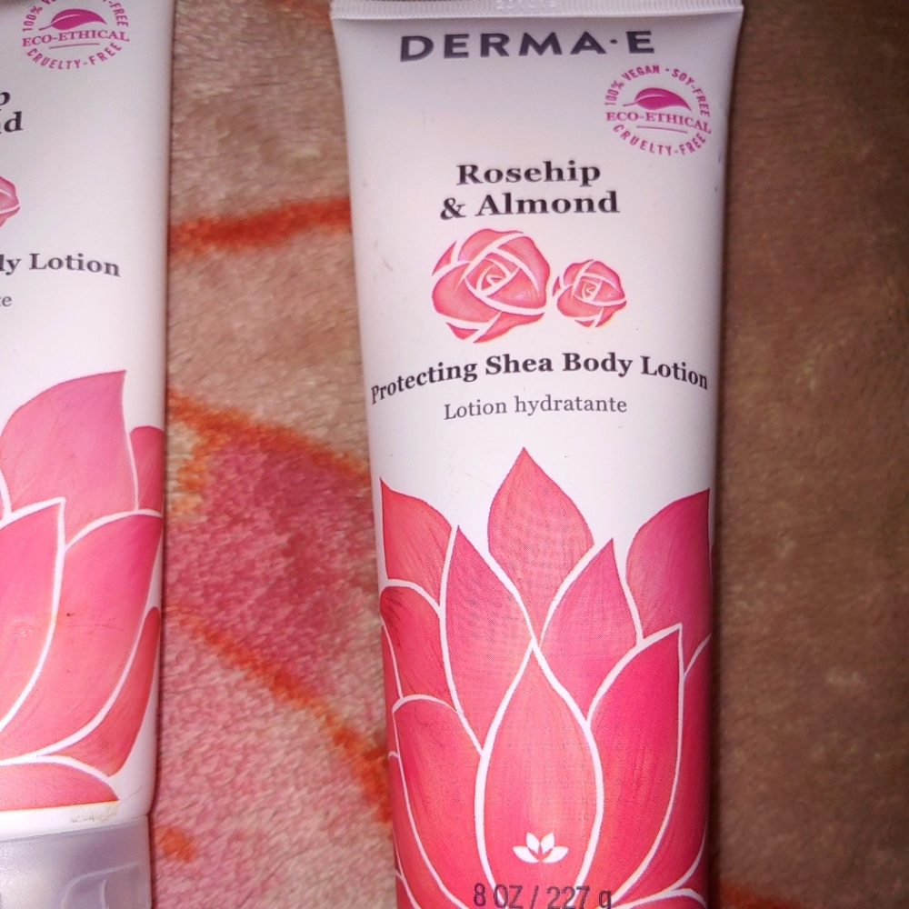 Derma E Rosehip & Almond Protecting Shea Body Lotion 8 oz